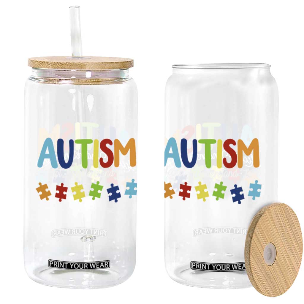 Autism Acceptance Glass Can Accept Understand Love Special Education Teacher Gift TS14 Print Your Wear
