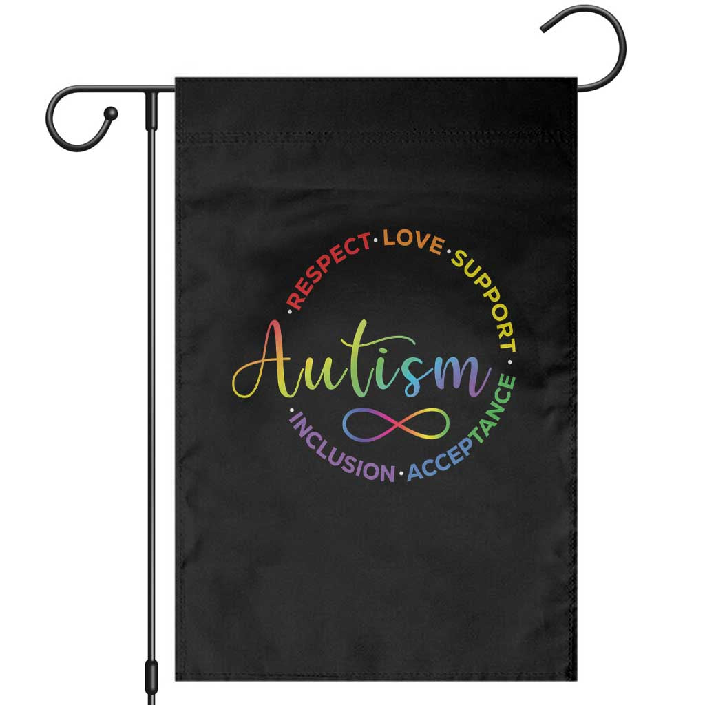 Autism Acceptance Garden Flag Respect Love Support Autism Awareness Month TS14 Black Print Your Wear