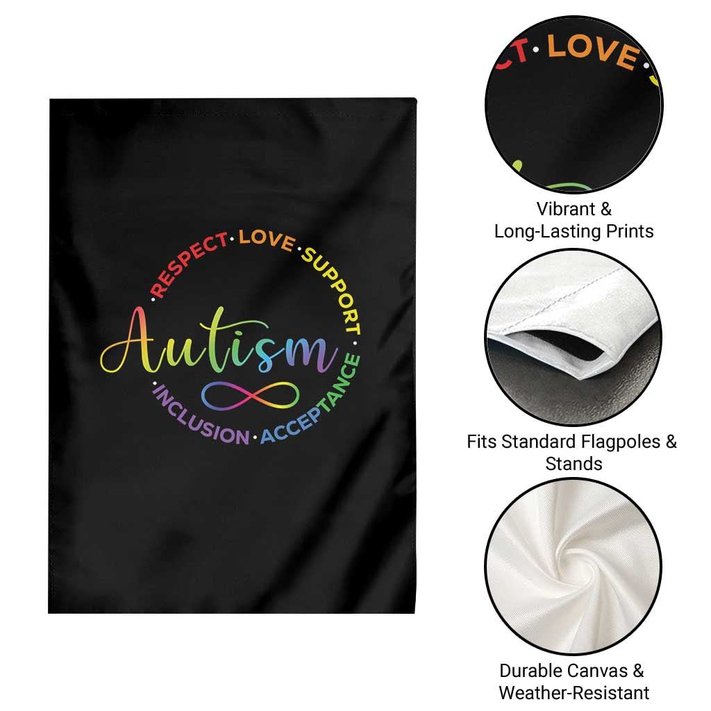 Autism Acceptance Garden Flag Respect Love Support Autism Awareness Month TS14 Print Your Wear