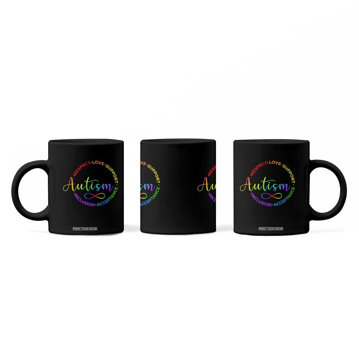 Autism Acceptance Coffee Mug Respect Love Support Autism Awareness Month TS14 Print Your Wear