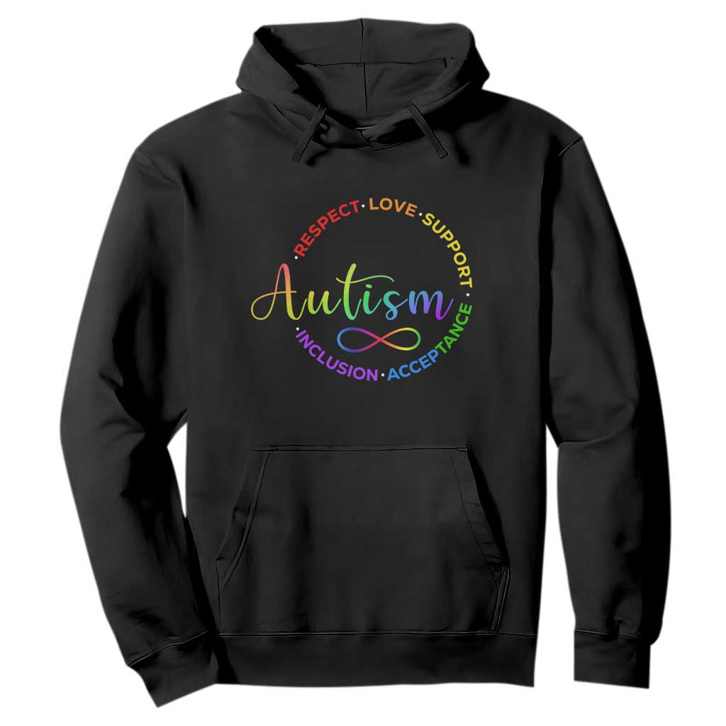 Autism Acceptance Hoodie Respect Love Support Autism Awareness Month TS14 Black Print Your Wear