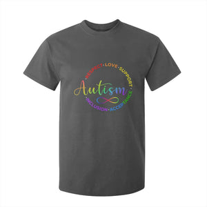 Autism Acceptance T Shirt For Kid Respect Love Support Autism Awareness Month TS14 Dark Heather Print Your Wear