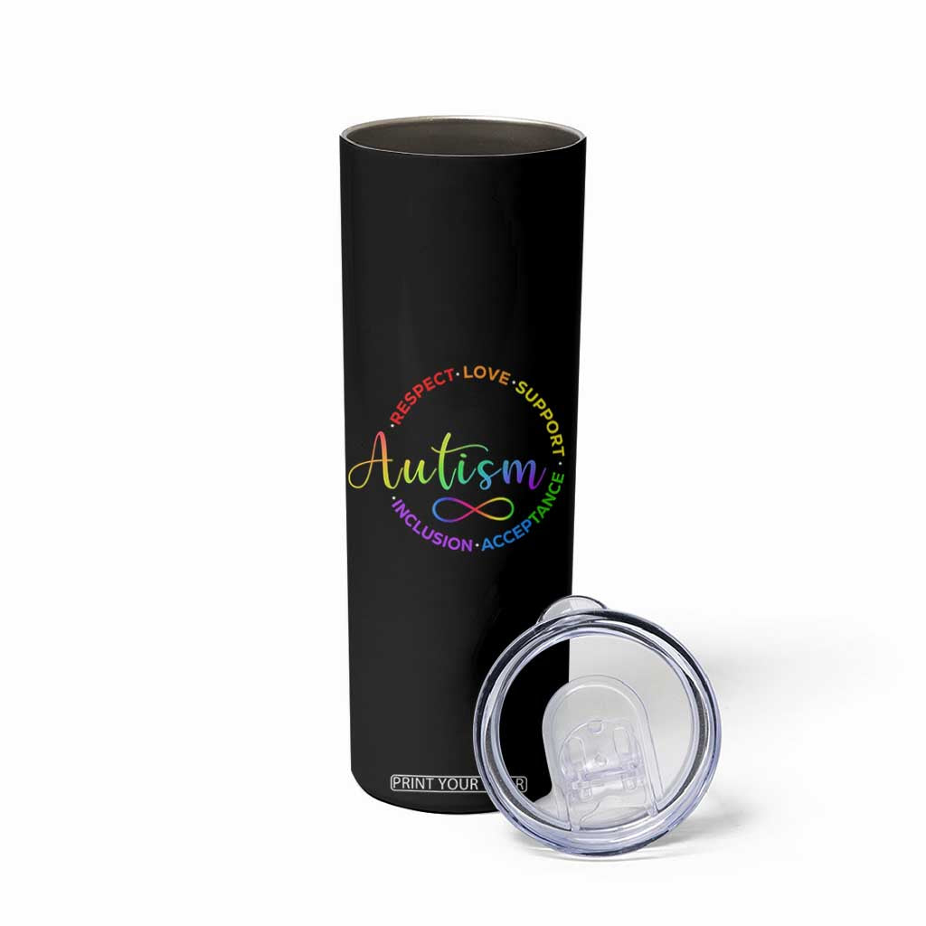 Autism Acceptance Skinny Tumbler Respect Love Support Autism Awareness Month TS14 Print Your Wear