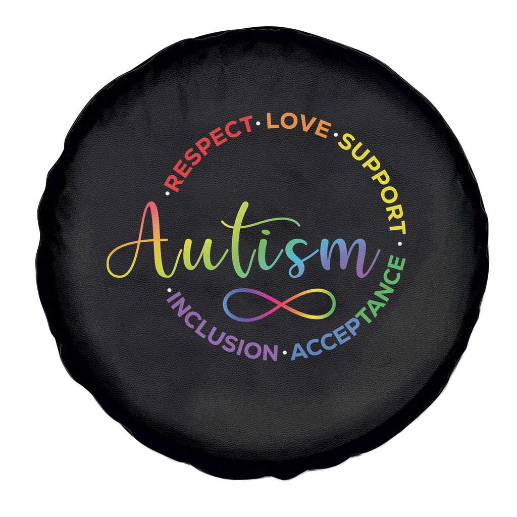Autism Acceptance Spare Tire Cover Respect Love Support Autism Awareness Month TS14 Print Your Wear
