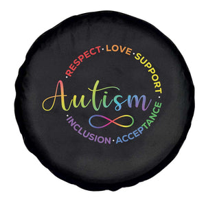 Autism Acceptance Spare Tire Cover Respect Love Support Autism Awareness Month TS14 Print Your Wear