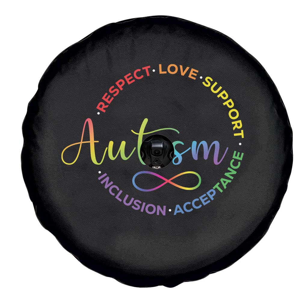 Autism Acceptance Spare Tire Cover Respect Love Support Autism Awareness Month TS14 Print Your Wear