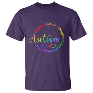 Autism Acceptance T Shirt Respect Love Support Autism Awareness Month TS14 Purple Print Your Wear