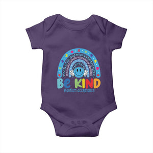 Autism Acceptance Baby Onesie Rainbow in April We Wear Blue Ribbon Autism TS14 Purple Print Your Wear