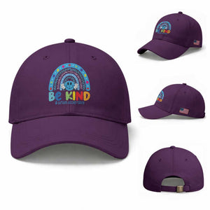 Autism Acceptance Baseball Cap Rainbow in April We Wear Blue Ribbon Autism TS14 Baseball Cap Universal Fit Purple Print Your Wear