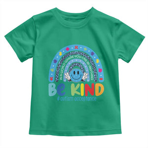 Autism Acceptance Toddler T Shirt Rainbow in April We Wear Blue Ribbon Autism TS14 Irish Green Print Your Wear