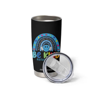 Autism Acceptance Tumbler Cup Rainbow in April We Wear Blue Ribbon Autism TS14 Print Your Wear