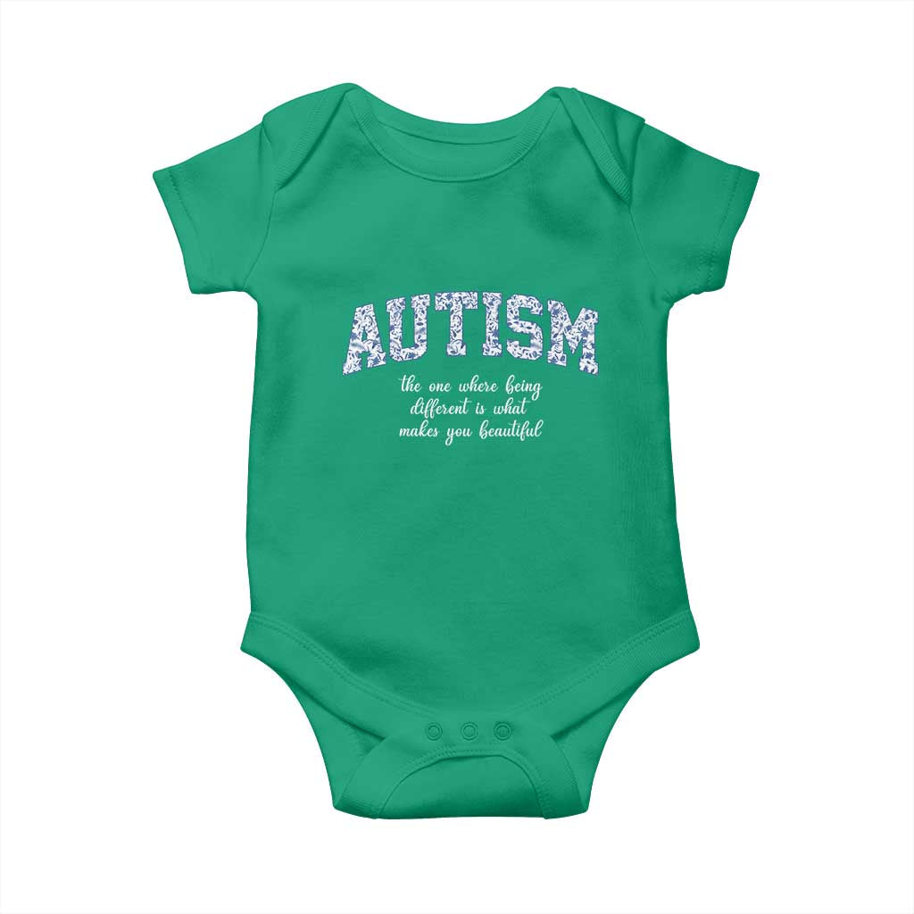 Autism Acceptance Baby Onesie Autistic Acceptance Inspirational TS14 Irish Green Print Your Wear