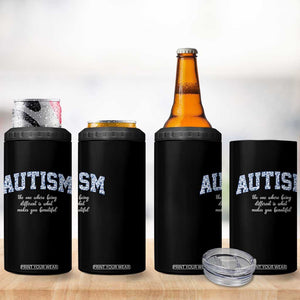 Autism Acceptance 4 in 1 Can Cooler Tumbler Autistic Acceptance Inspirational TS14 Print Your Wear