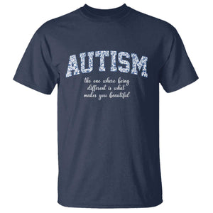 Autism Acceptance T Shirt Autistic Acceptance Inspirational TS14 Navy Print Your Wear