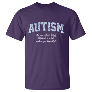 Autism Acceptance T Shirt Autistic Acceptance Inspirational TS14 Purple Print Your Wear