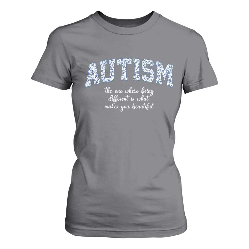 Autism Acceptance T Shirt For Women Autistic Acceptance Inspirational TS14 Charcoal Print Your Wear