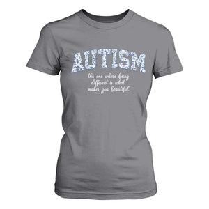 Autism Acceptance T Shirt For Women Autistic Acceptance Inspirational TS14 Charcoal Print Your Wear