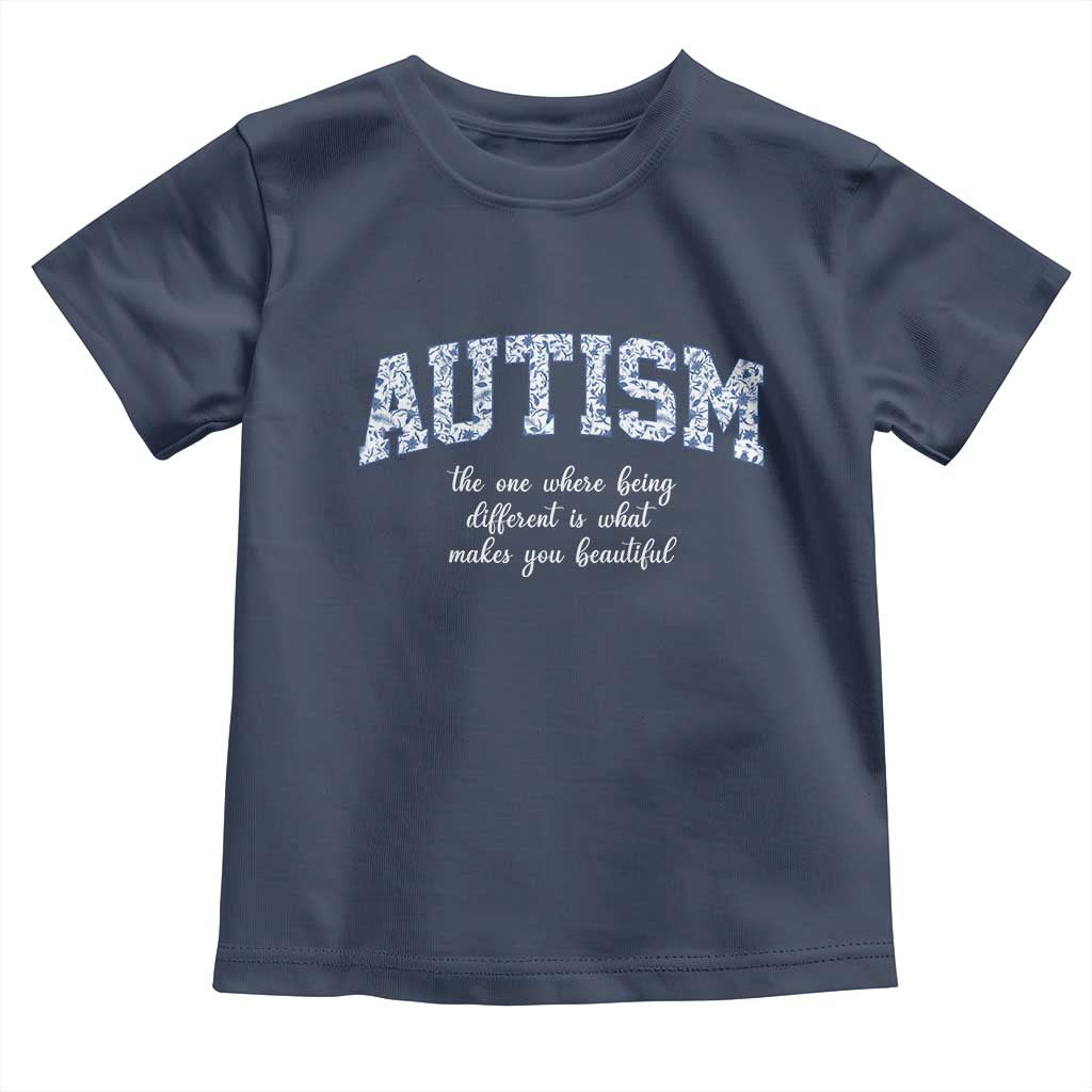 Autism Acceptance Toddler T Shirt Autistic Acceptance Inspirational TS14 Navy Print Your Wear
