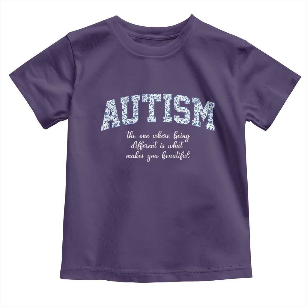 Autism Acceptance Toddler T Shirt Autistic Acceptance Inspirational TS14 Purple Print Your Wear