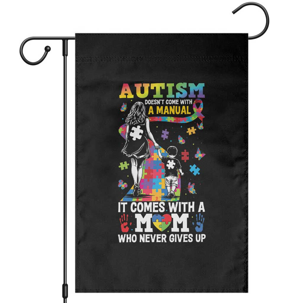 Autism Acceptance Garden Flag Doesn't Come with a Manual Autism Mom TS14 Black Print Your Wear