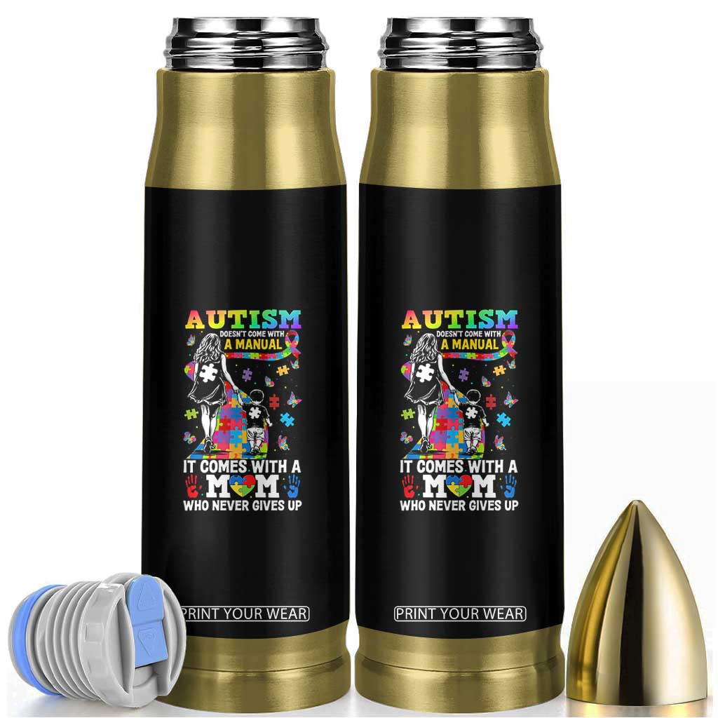 Autism Acceptance Bullet Tumbler Doesn't Come with a Manual Autism Mom TS14 Black Print Your Wear