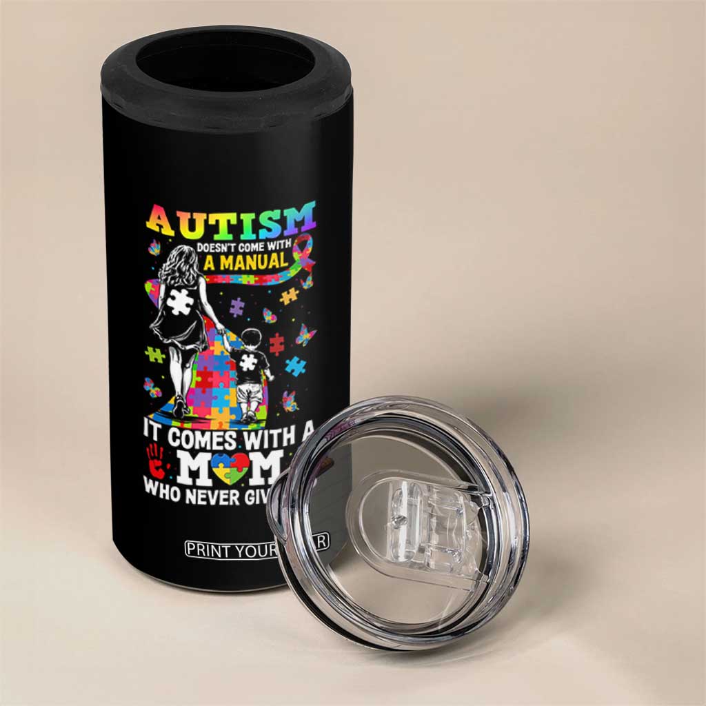 Autism Acceptance 4 in 1 Can Cooler Tumbler Doesn't Come with a Manual Autism Mom TS14 Print Your Wear