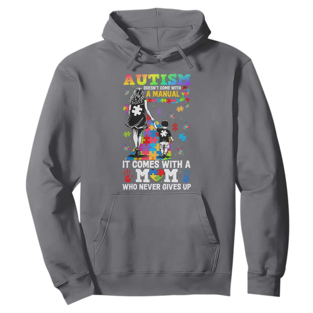 Autism Acceptance Hoodie Doesn't Come with a Manual Autism Mom TS14 Charcoal Print Your Wear