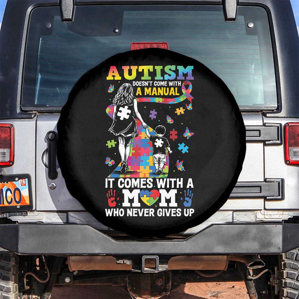 Autism Acceptance Spare Tire Cover Doesn't Come with a Manual Autism Mom TS14 No hole Black Print Your Wear