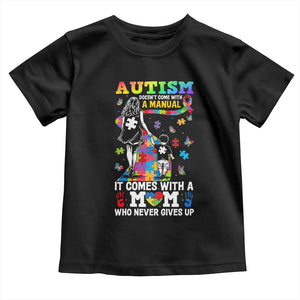 Autism Acceptance Toddler T Shirt Doesn't Come with a Manual Autism Mom TS14 Black Print Your Wear