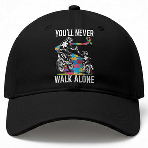 Autism Acceptance Baseball Cap Autism Dad Motocross Rider Father Son Support TS14 Print Your Wear