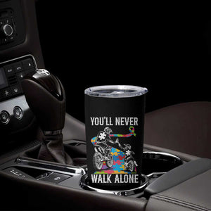 Autism Acceptance Tumbler Cup Autism Dad Motocross Rider Father Son Support TS14 Print Your Wear