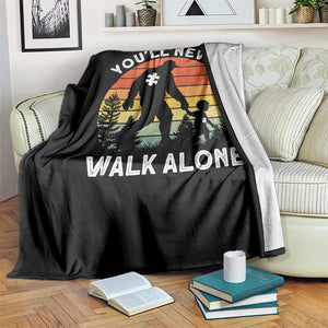 Autism Acceptance Throw Blanket Autism Dad You'll Never Walk Alone Support TS14 Print Your Wear