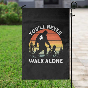 Autism Acceptance Garden Flag Autism Dad You'll Never Walk Alone Support TS14 Print Your Wear