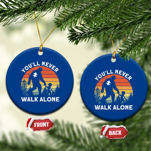 Autism Acceptance Ceramic Ornament Autism Dad You'll Never Walk Alone Support TS14 1pc Blue Print Your Wear