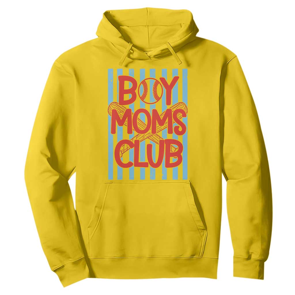 Boy Moms Club Hoodie Funny Motherhood Baseball Gift For Mom TS14 Daisy Print Your Wear