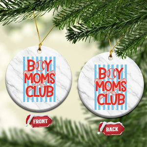 Boy Moms Club Ceramic Ornament Funny Motherhood Baseball Gift For Mom TS14 1pc White Marble Print Your Wear