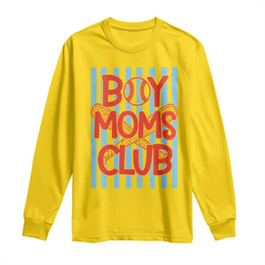 Boy Moms Club Long Sleeve Shirt Funny Motherhood Baseball Gift For Mom TS14 Daisy Print Your Wear