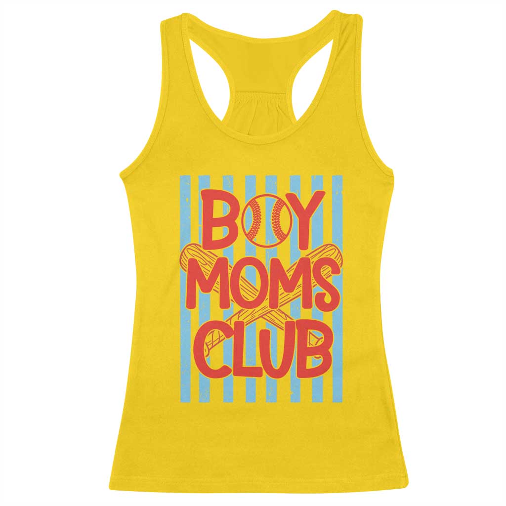 Boy Moms Club Racerback Tank Top Funny Motherhood Baseball Gift For Mom TS14 Daisy Print Your Wear