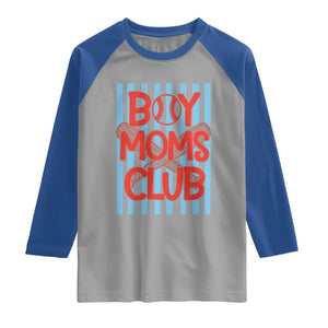 Boy Moms Club Raglan Shirt Funny Motherhood Baseball Gift For Mom TS14 Sport Gray Royal Print Your Wear