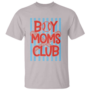 Boy Moms Club T Shirt Funny Motherhood Baseball Gift For Mom TS14 Ice Gray Print Your Wear