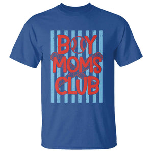 Boy Moms Club T Shirt Funny Motherhood Baseball Gift For Mom TS14 Royal Blue Print Your Wear