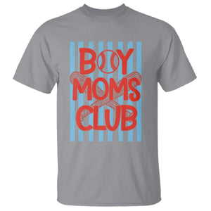 Boy Moms Club T Shirt Funny Motherhood Baseball Gift For Mom TS14 Sport Gray Print Your Wear