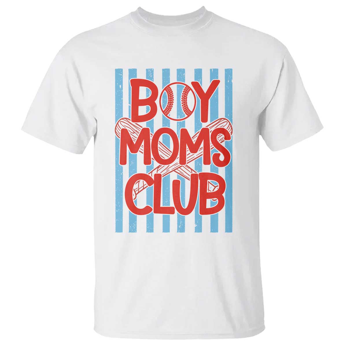 Boy Moms Club T Shirt Funny Motherhood Baseball Gift For Mom TS14 White Print Your Wear