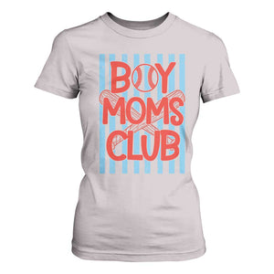 Boy Moms Club T Shirt For Women Funny Motherhood Baseball Gift For Mom TS14 Ice Gray Print Your Wear