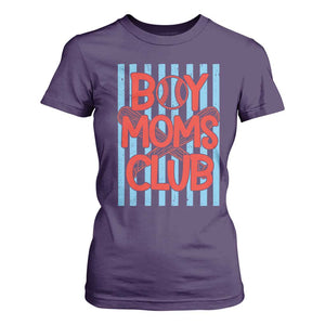 Boy Moms Club T Shirt For Women Funny Motherhood Baseball Gift For Mom TS14 Purple Print Your Wear
