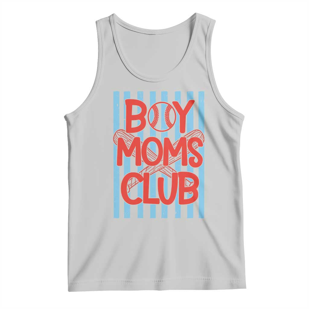 Boy Moms Club Tank Top Funny Motherhood Baseball Gift For Mom TS14 Ash Print Your Wear