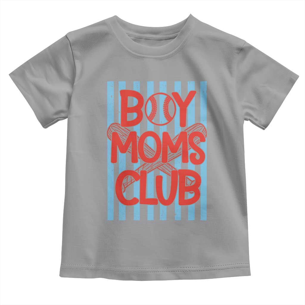 Boy Moms Club Toddler T Shirt Funny Motherhood Baseball Gift For Mom TS14 Sport Gray Print Your Wear