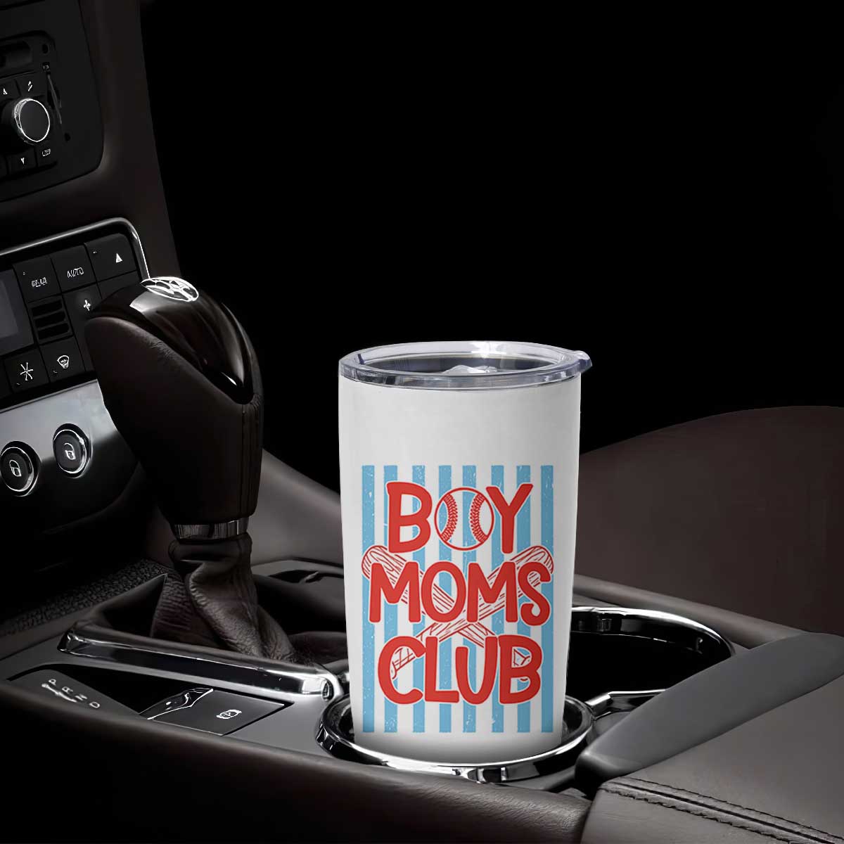 Boy Moms Club Tumbler Cup Funny Motherhood Baseball Gift For Mom TS14 Print Your Wear
