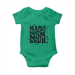 Mama Mommy Mom Bruh Baby Onesie Funny Mom Life Mother’s Day Gift TS14 Irish Green Print Your Wear