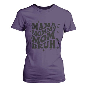 Mama Mommy Mom Bruh T Shirt For Women Funny Mom Life Mother’s Day Gift TS14 Purple Print Your Wear